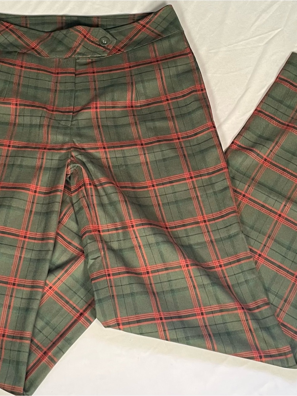 VTG Inspired Chikito Plaid Wide Leg Trousers - Dark Academia Tartan Pants